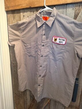 Tasting Dept. Short-Sleeve Work Shirt - Gray